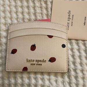 Kate Spade Cream and Red Ladybug wallet
